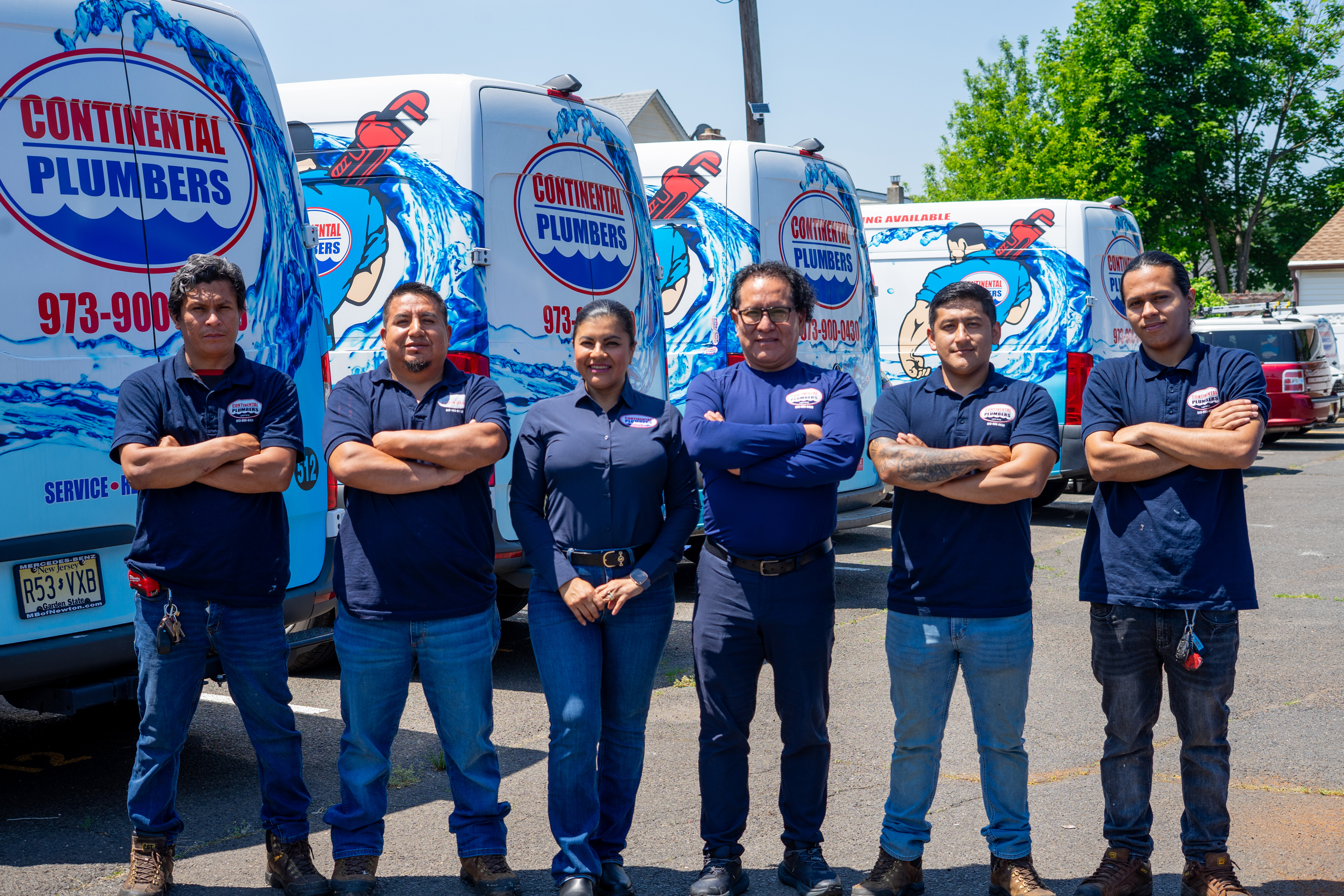 Continental Plumbers licensed master plumber team serving Union County NJ since 1985